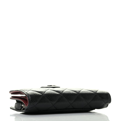 Chanel Caviar Quilted Zipped Pocket Wallet Black 4 of 10