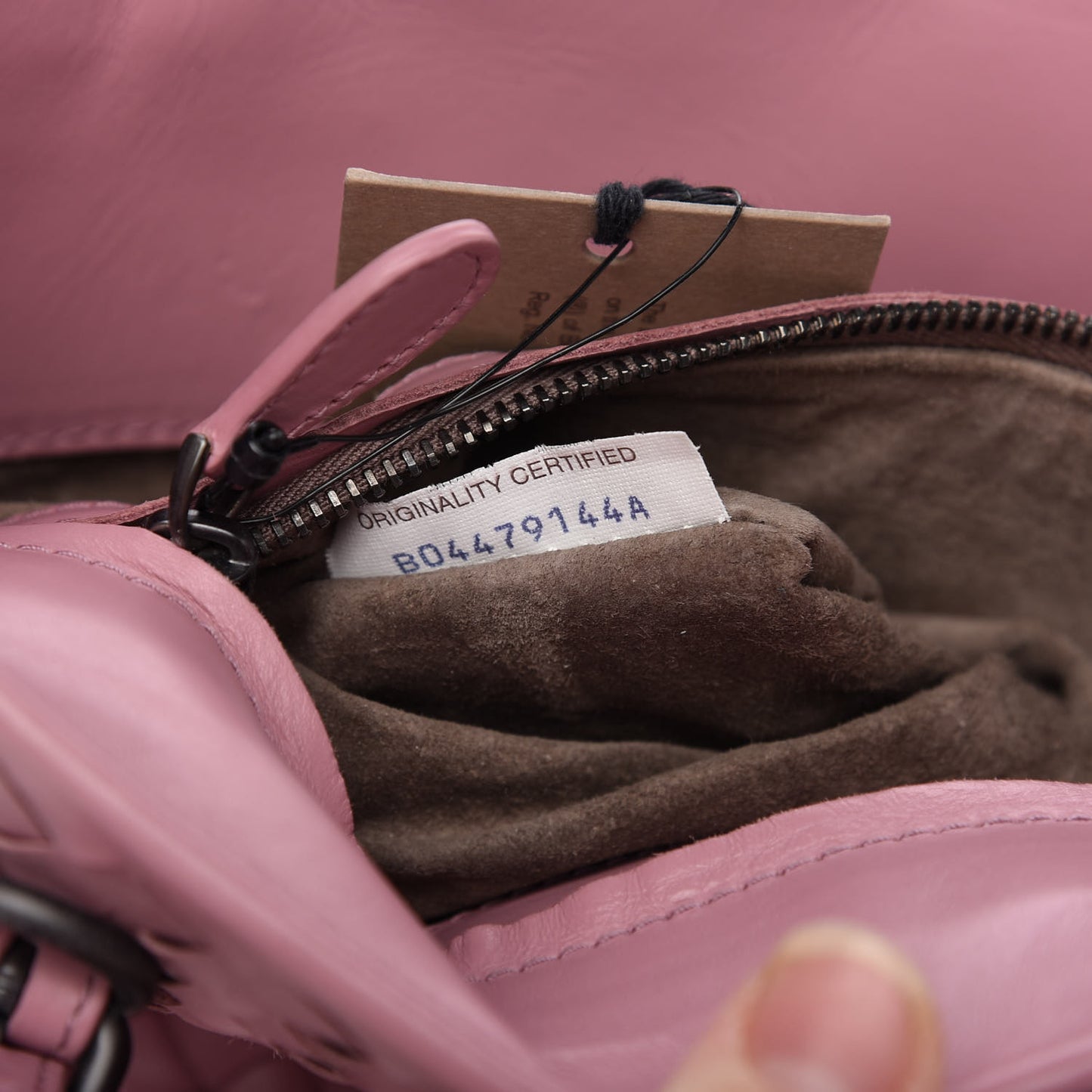 Nappa Intrecciato Small Roma Tote Mallow