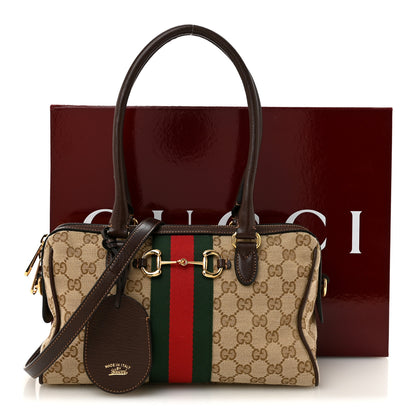 Gucci GG Monogram Web Medium Borsetto Boston Sand Brown 11 of 11