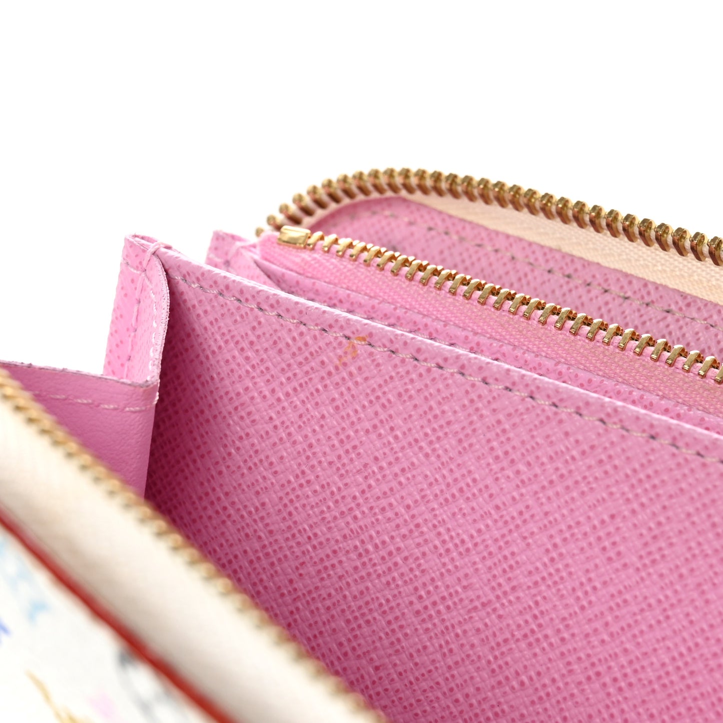 Monogram Multicolor Zippy Wallet White Litchi