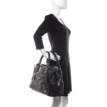 Balenciaga Agneau Giant 21 Silver Hardware Mid Day Black 2 of 10