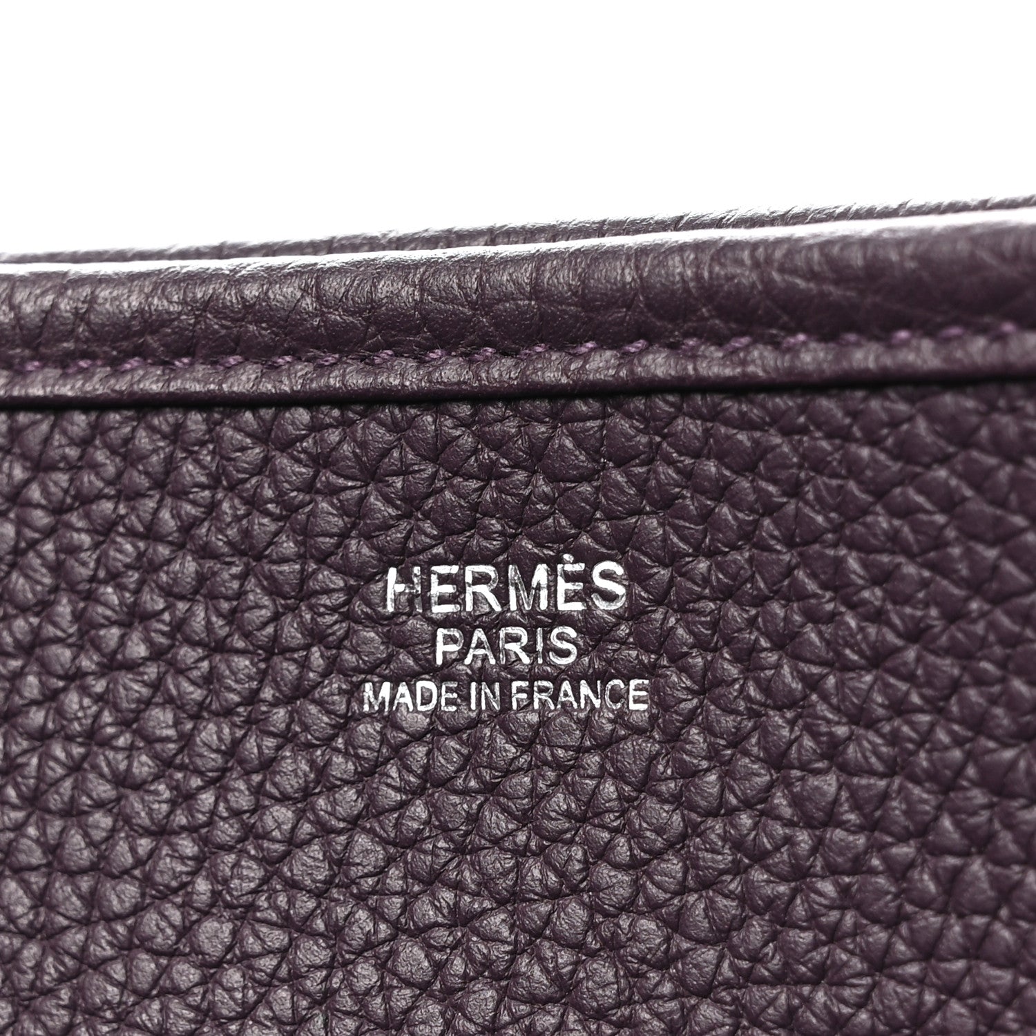Hermes Taurillon Clemence Evelyne III TGM Prune 6 of 10