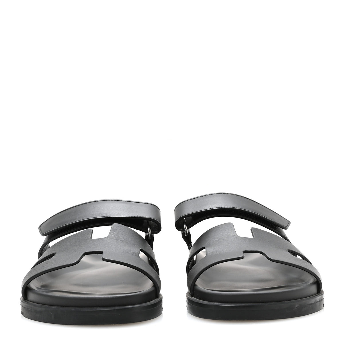 Calfskin Womens Chypre Sandals 40.5 Black