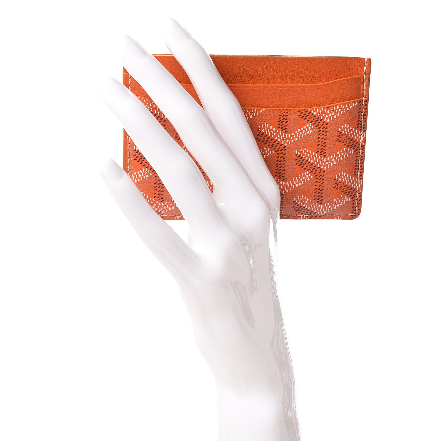 Goyard Goyardine Saint Sulpice Card Holder Orange 2 of 7