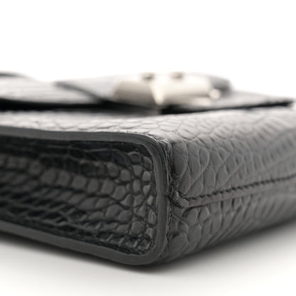 Hermes Matte Alligator Sac A Depeches 21 Messenger Bag Black 9 of 10
