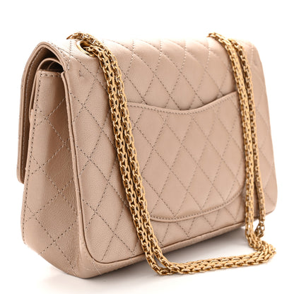 Chanel Metallic Calfskin Quilted 2.55 Reissue 226 Flap Dark Gold 3 of 10