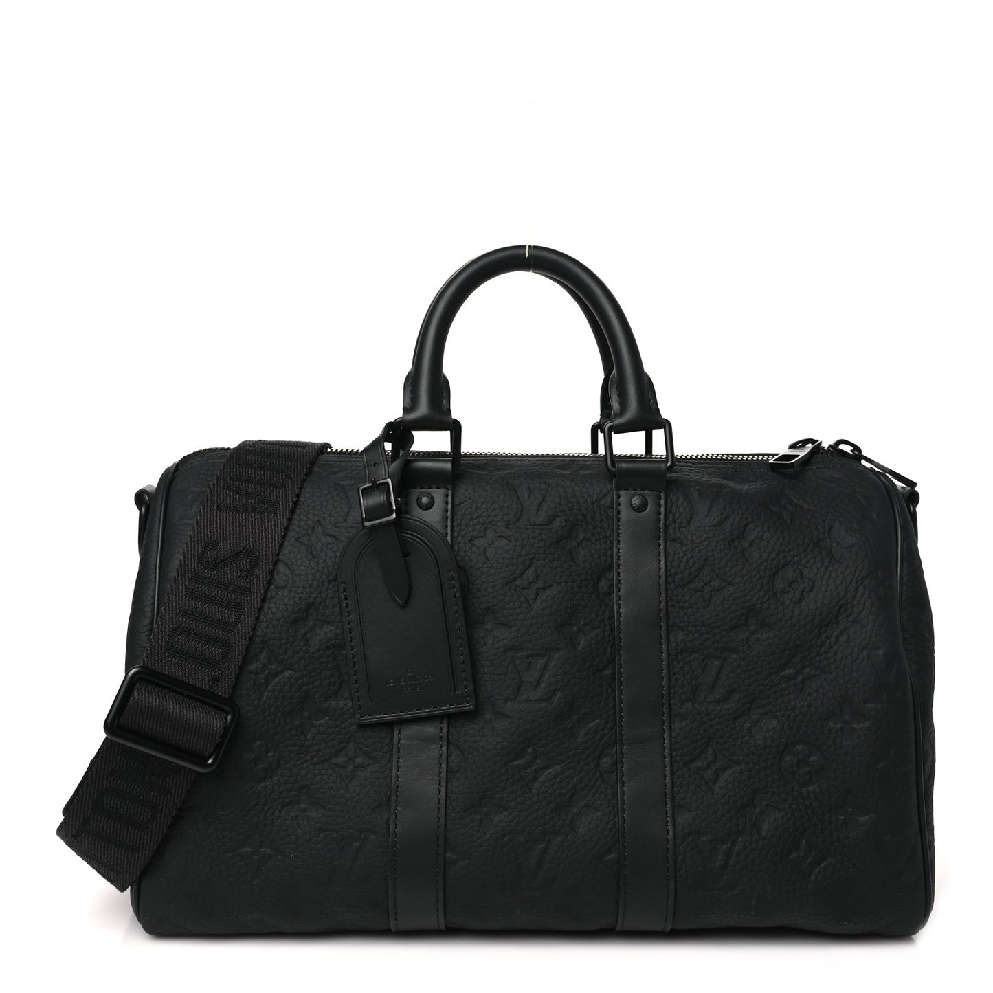 Monogram Taurillon Keepall Bandouliere 35 Black
