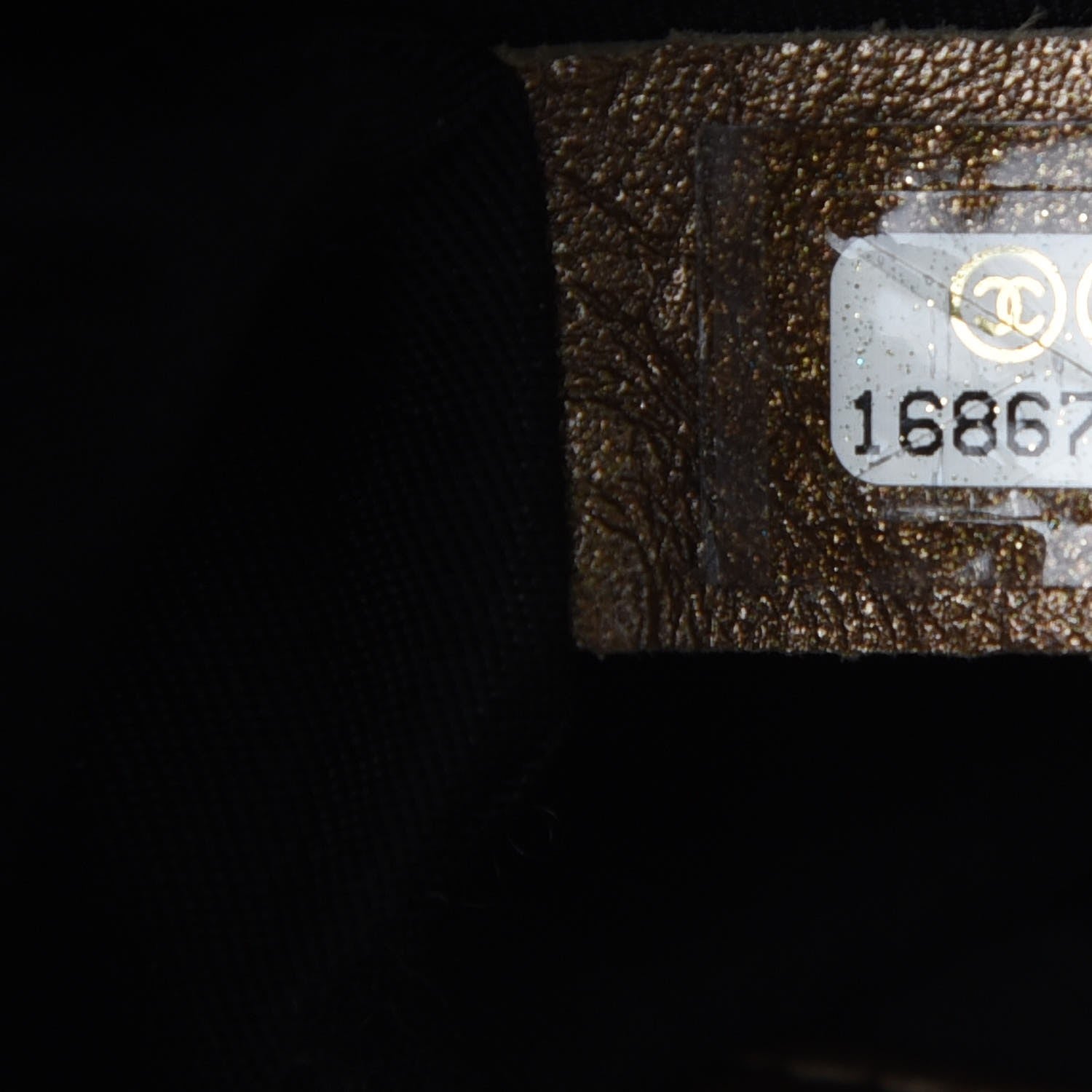 Chanel Metallic Caviar Half Moon Wallet On Chain WOC Bronze 7 of 8