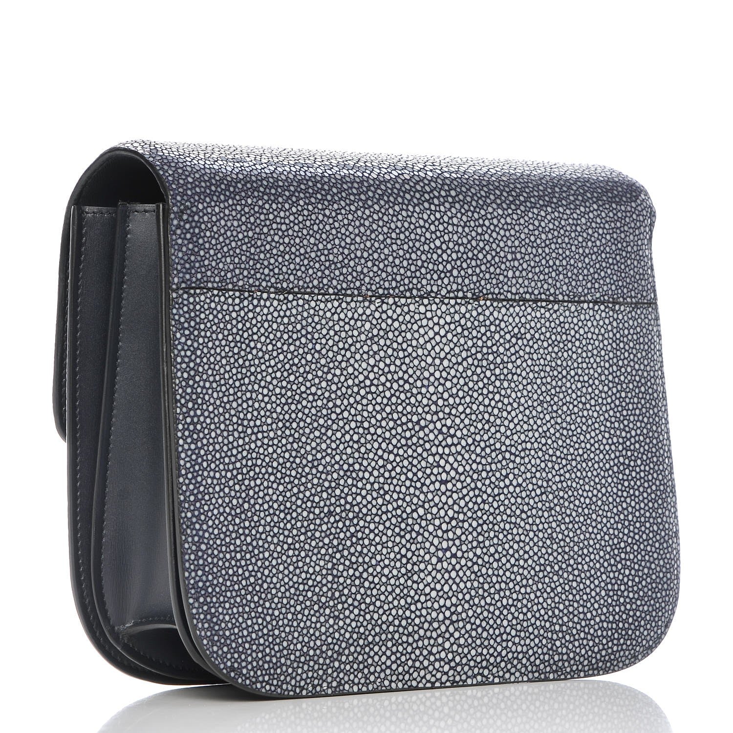 Celine Stingray Medium Classic Box Flap Bag Navy 3 of 7