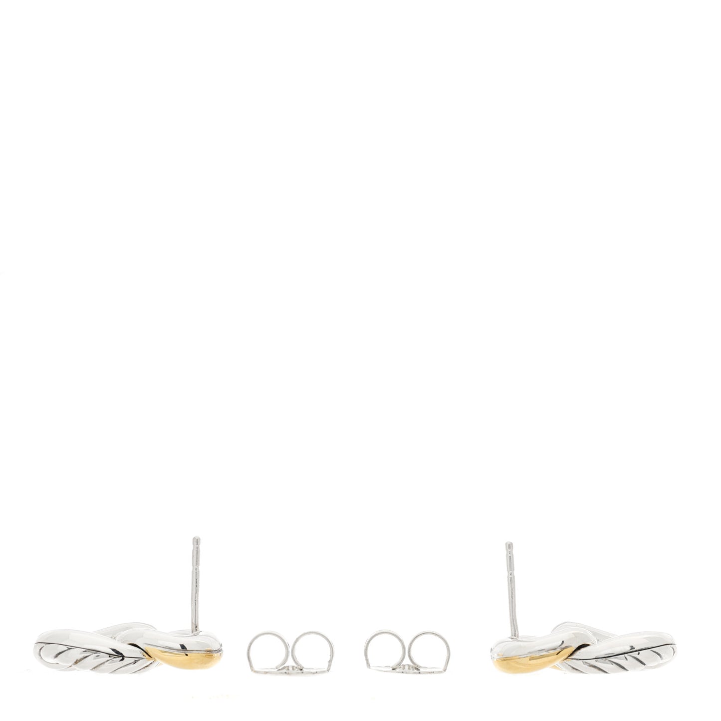 Sterling Silver 18K Yellow Gold Belmont Curb Link Drop Earrings