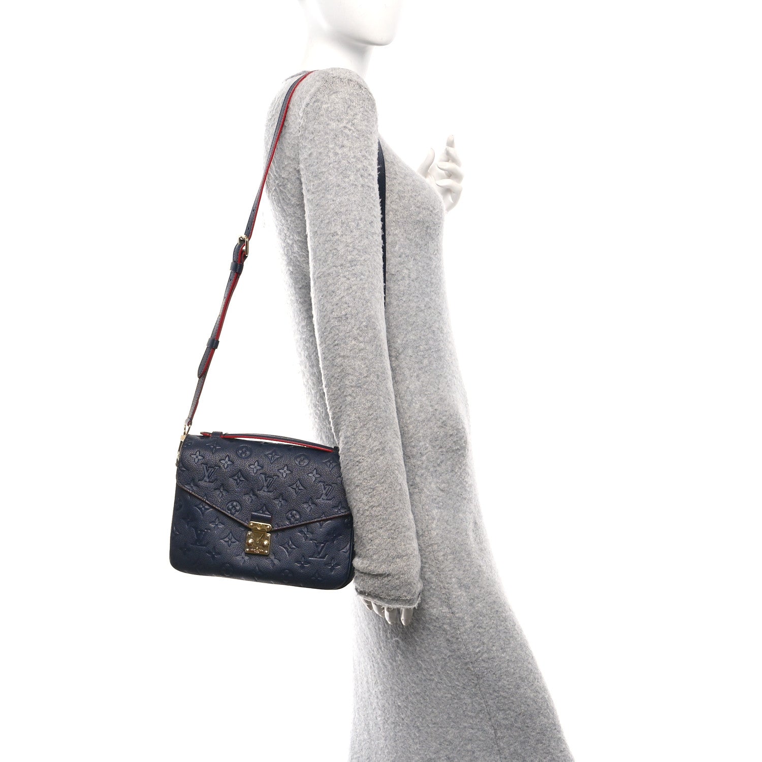Louis Vuitton Empreinte Pochette Metis Marine Rouge 2 of 13