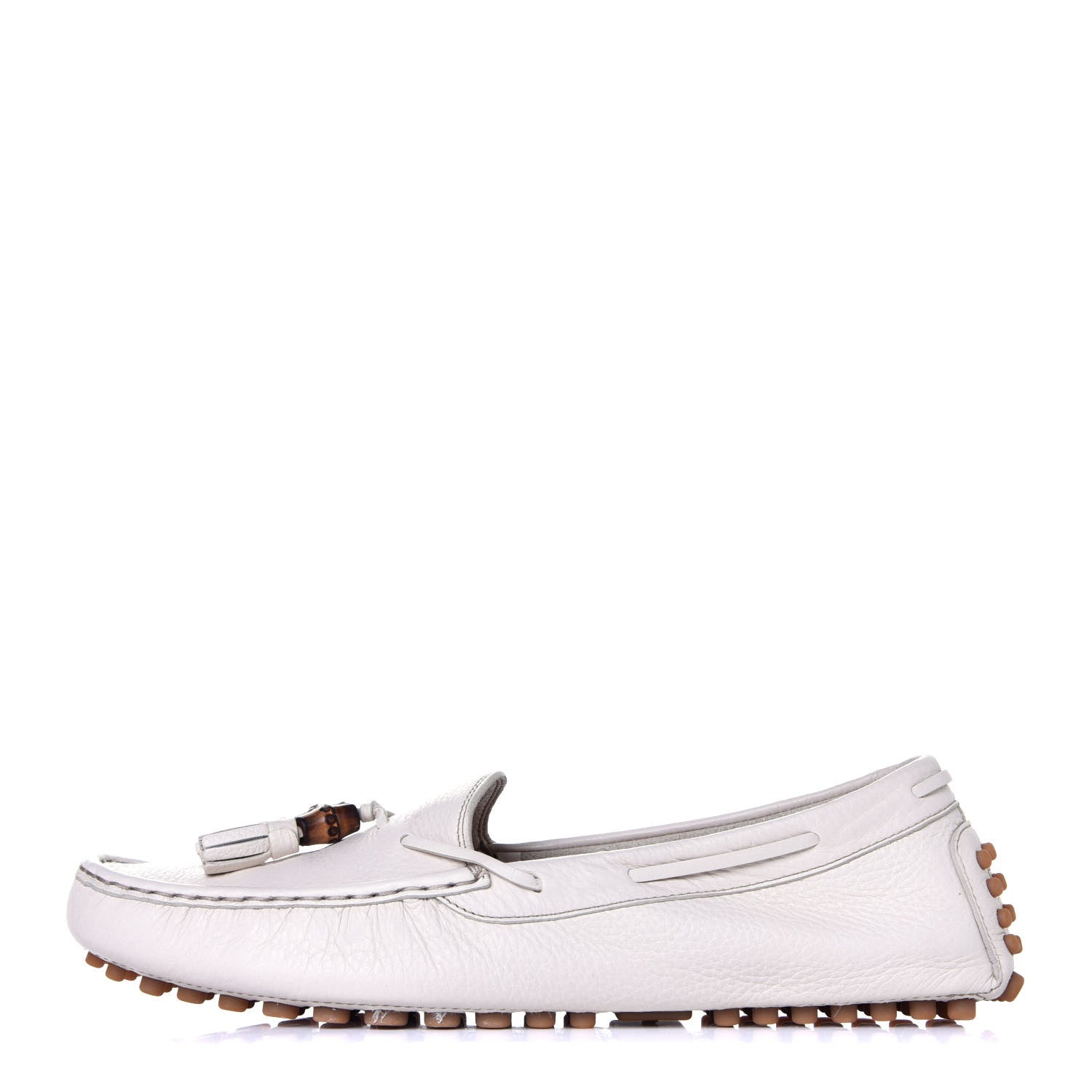 Gucci Calfskin Womens Loafers 41 White 1 of 10