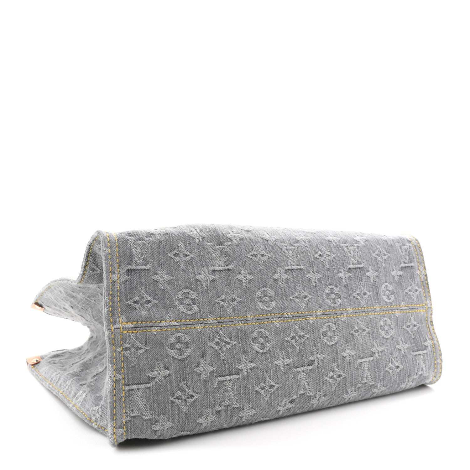 Louis Vuitton Monogram Denim Onthego MM Washed Grey 4 of 9