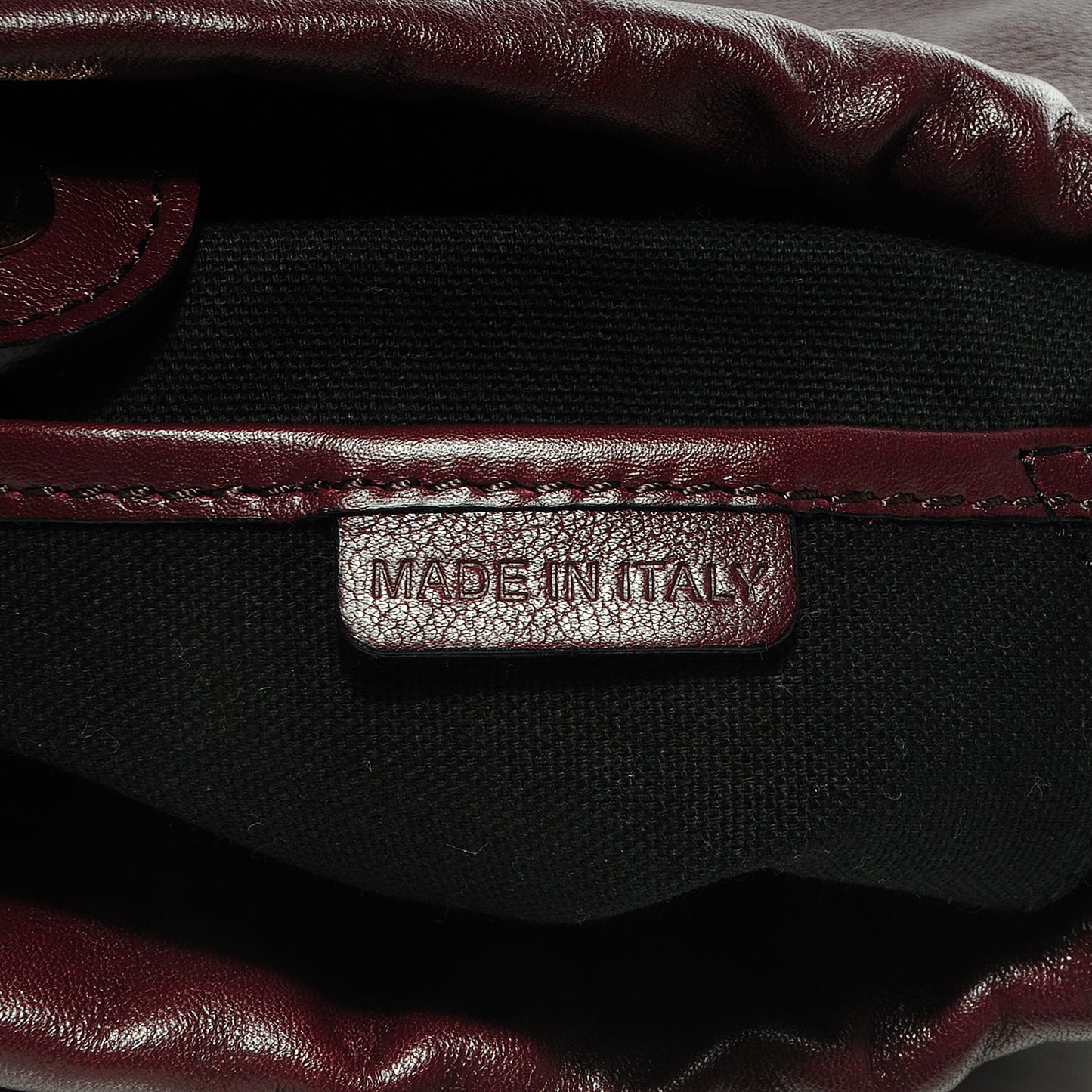 Calfskin House Check Little Crush Deep Claret