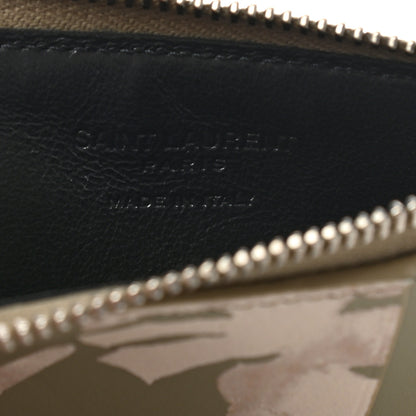Saint Laurent Calfskin Printed 5 Fragments Zip Pouch Card Holder 7 of 7