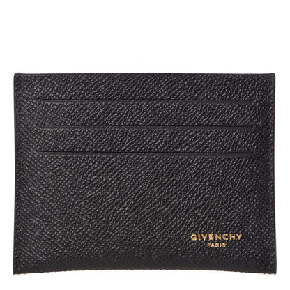 Givenchy Grained Calfskin Card Holder Black 1 of 7