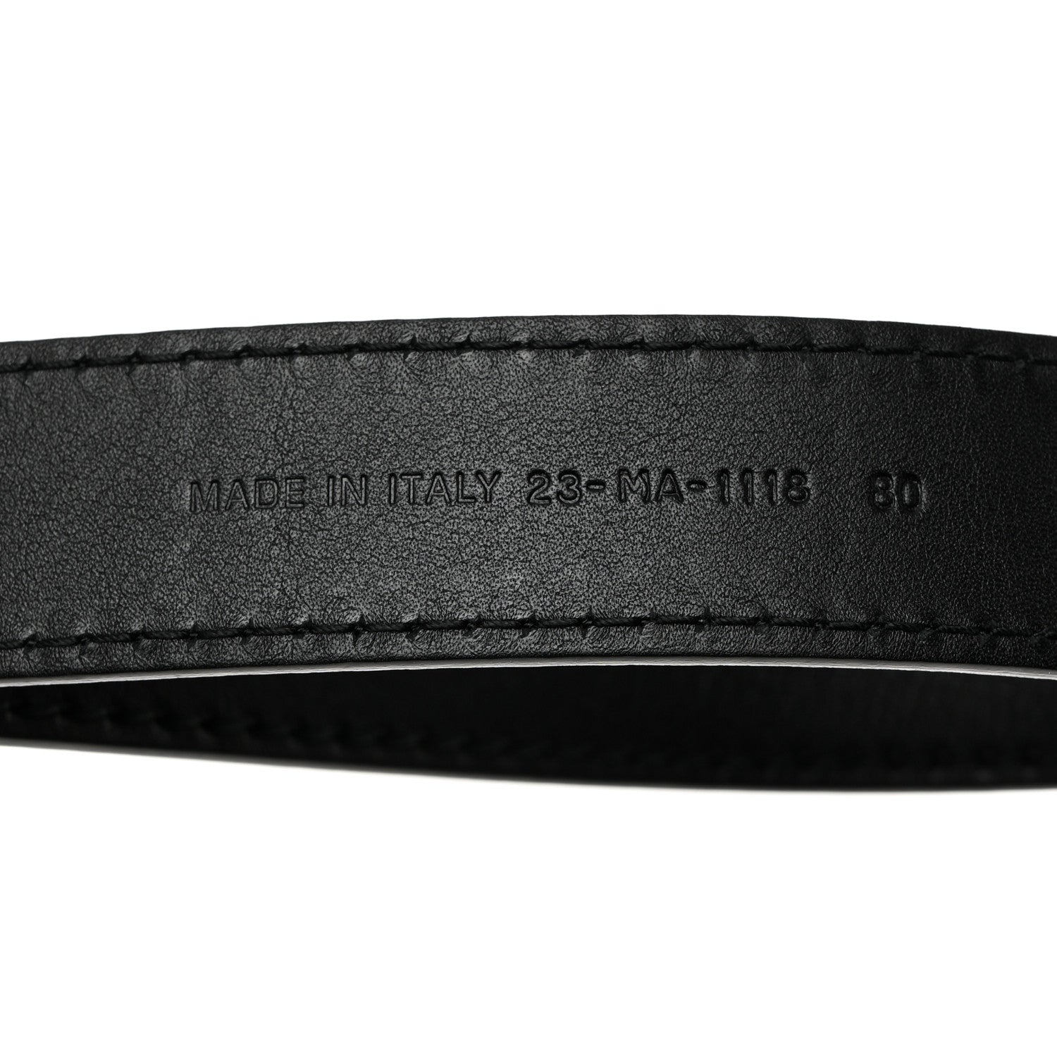 Christian Dior Calfskin D Fence Belt 80 32 Black 5 of 7