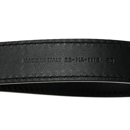 Christian Dior Calfskin D Fence Belt 80 32 Black 5 of 7
