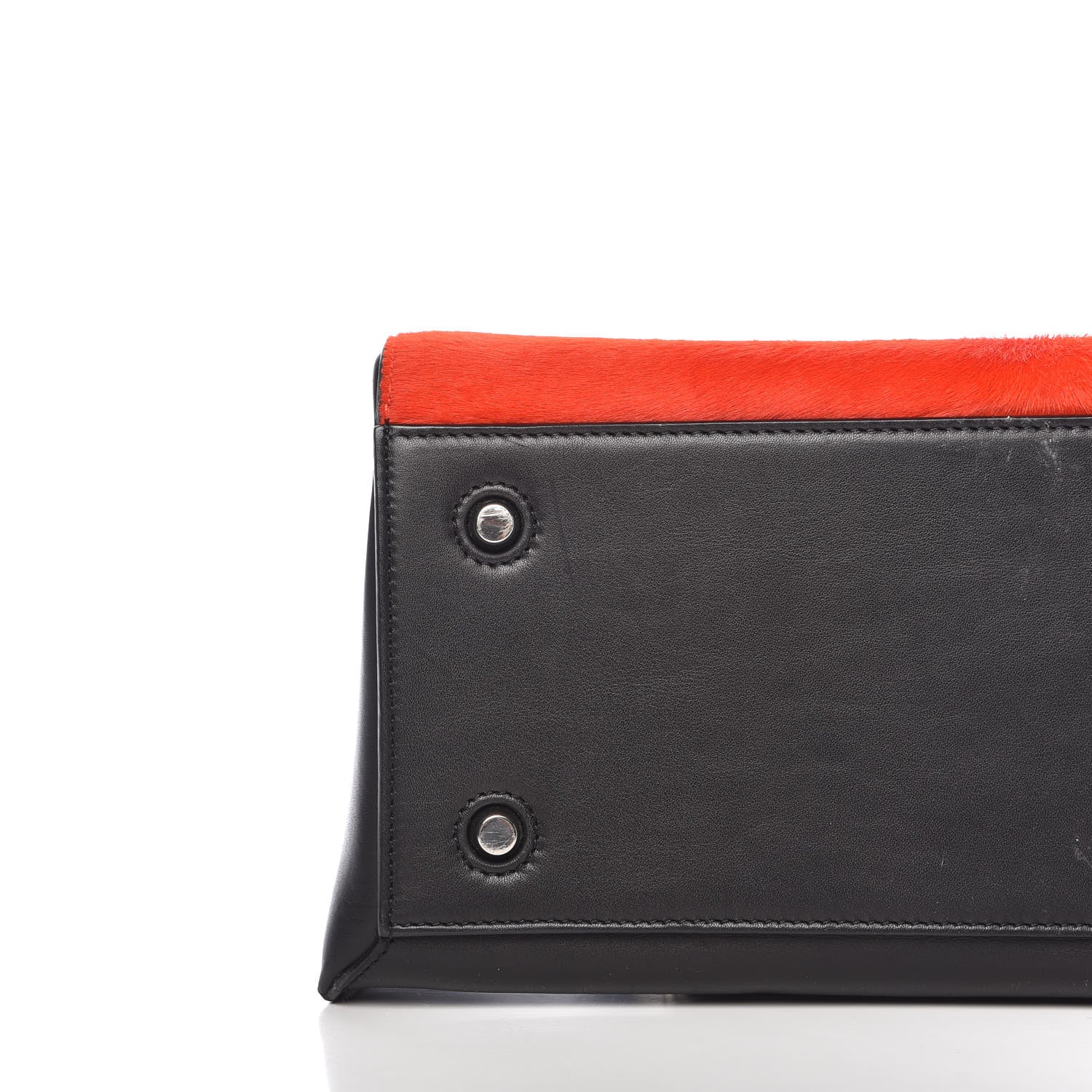 Celine Pony Hair Medium Edge Shoulder Bag Vermillion 11 of 13