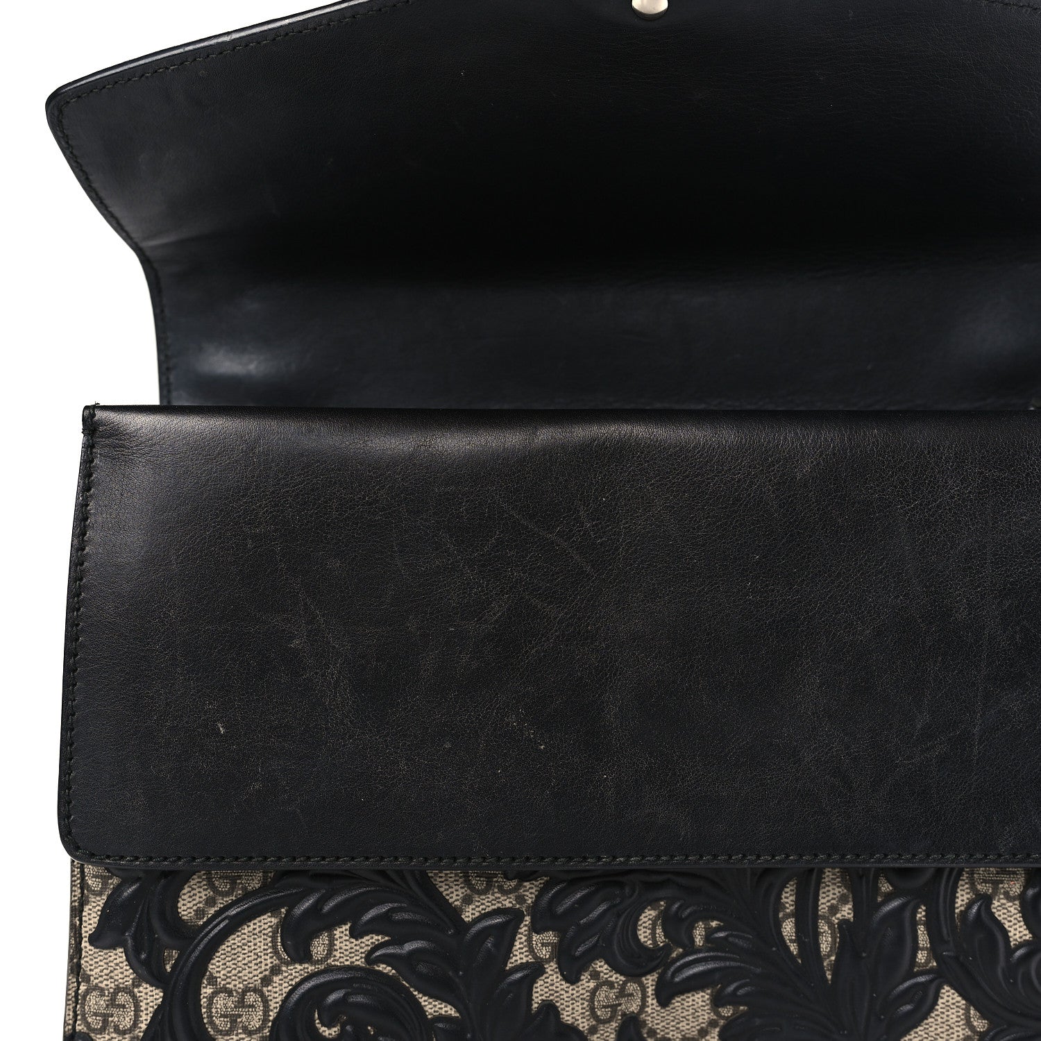 Gucci GG Supreme Monogram Arabesque Medium Dionysus Shoulder Bag Black 10 of 10