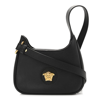 Versace Calfskin La Medusa Small Hobo Crossbody Black 1 of 8