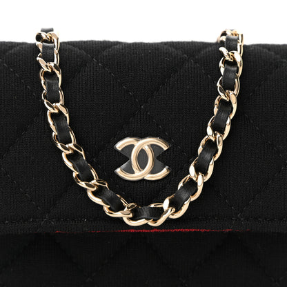 Chanel Jersey Quilted Micro Mini Flap Black 8 of 11