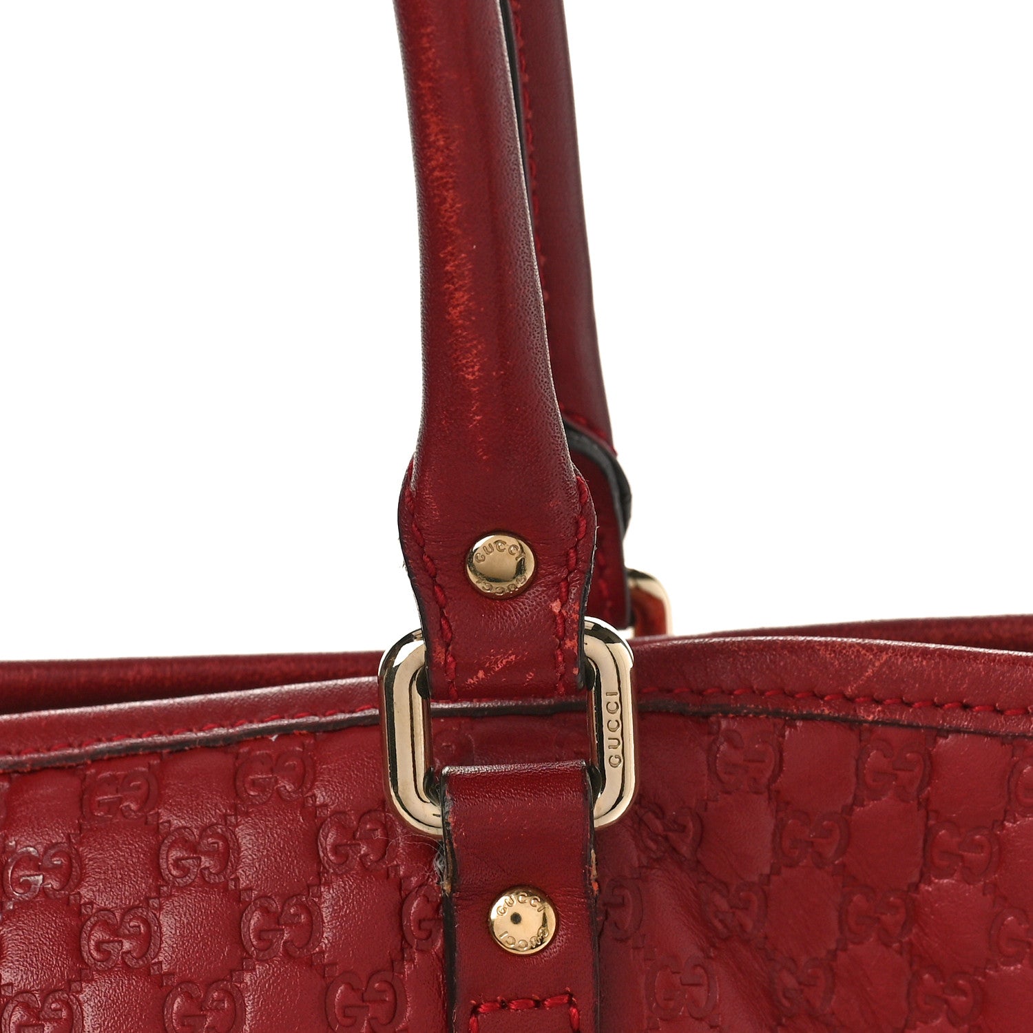 Gucci Microguccissima Medium Joy Tote Red 9 of 13