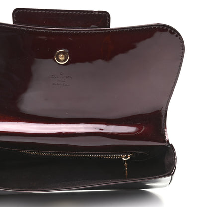 Louis Vuitton Patent Sobe Clutch Amarante 5 of 6