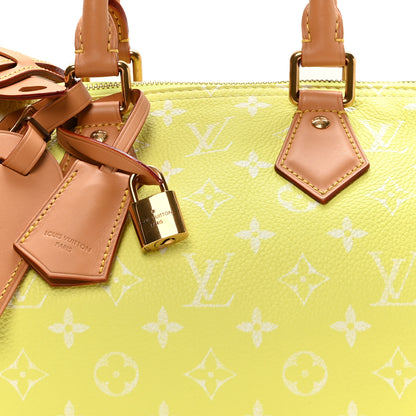 Louis Vuitton Calfskin Monogram Speedy P9 Bandouliere 25 Lemonade Yellow 9 of 12