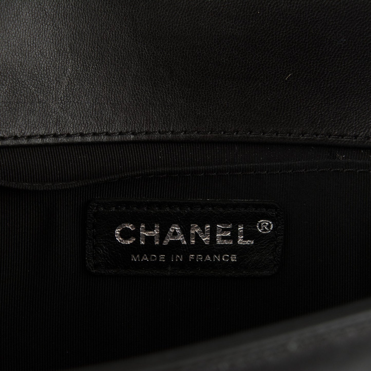Lambskin Quilted Medium Boy Flap Black
