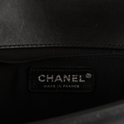 Chanel Lambskin Quilted Medium Boy Flap Black 7 of 8