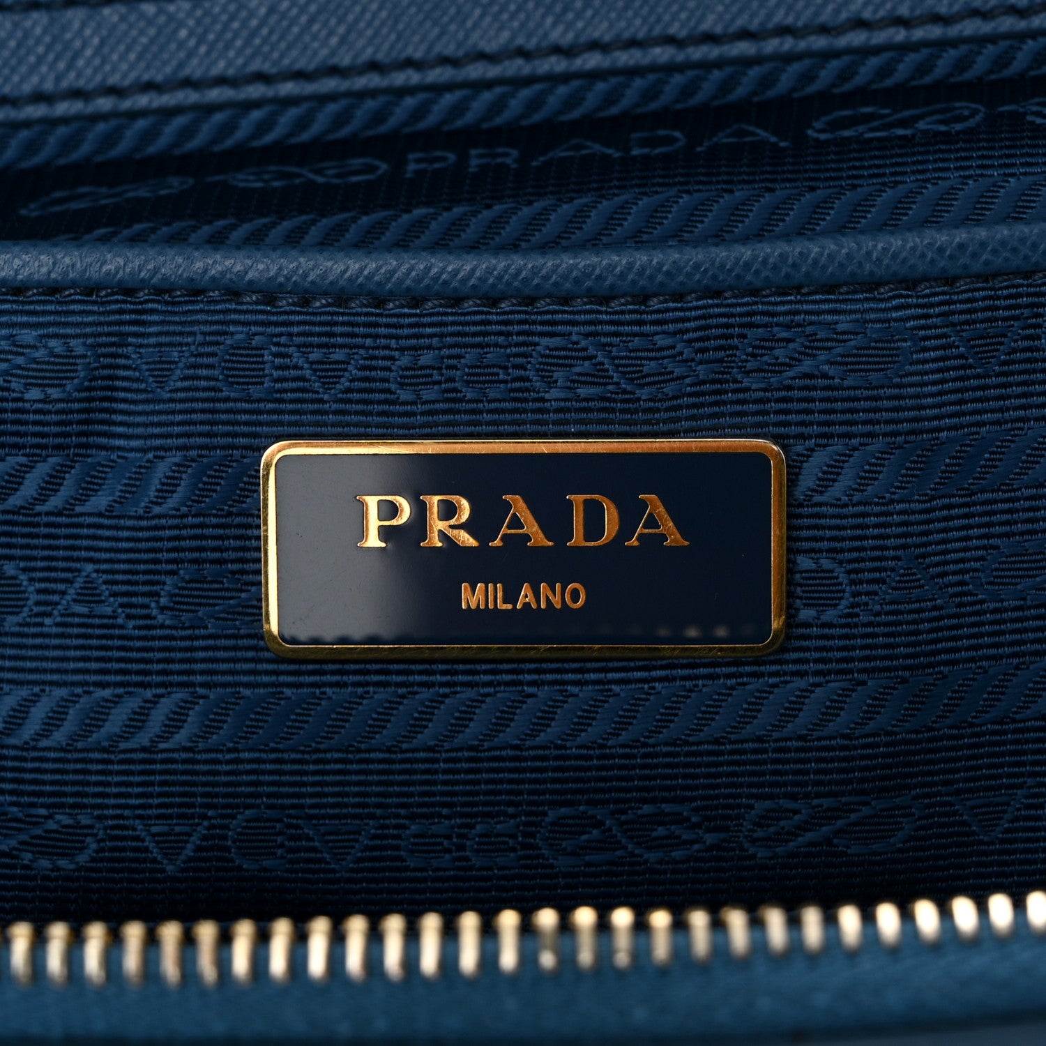 Prada Tessuto Nylon Saffiano Tote Cobalto 6 of 13