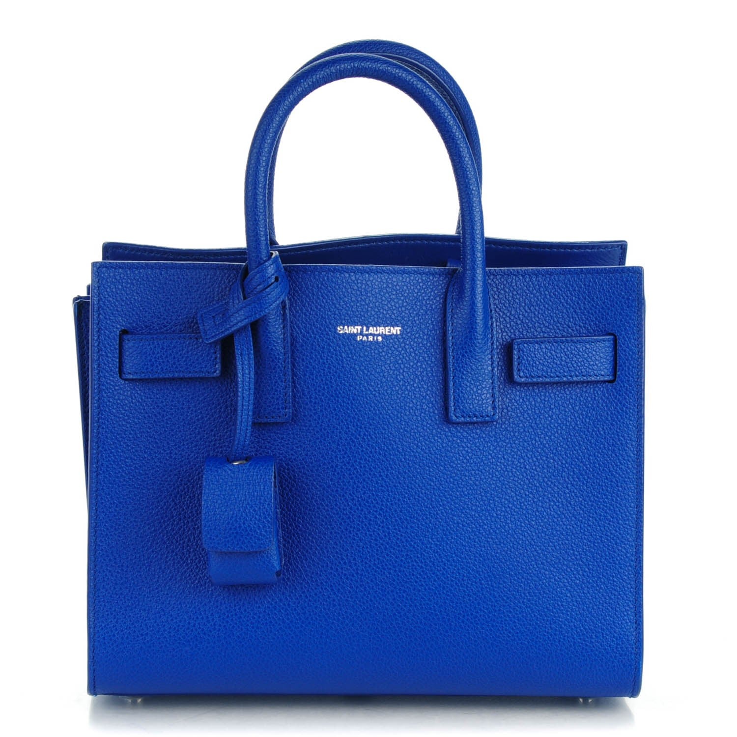 Saint Laurent Grained Calfskin Nano Sac De Jour Royal Blue 1 of 7