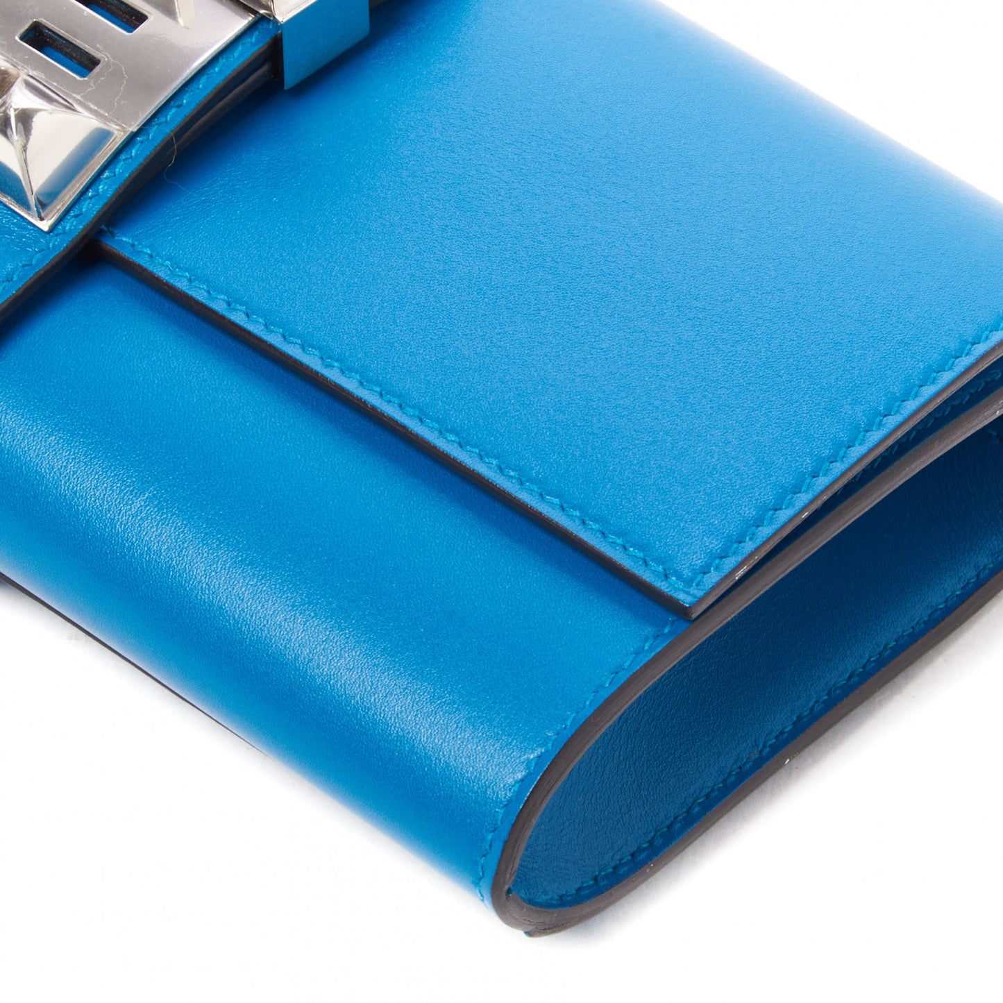 Tadelakt Medor 23 Clutch Bleu Izmir