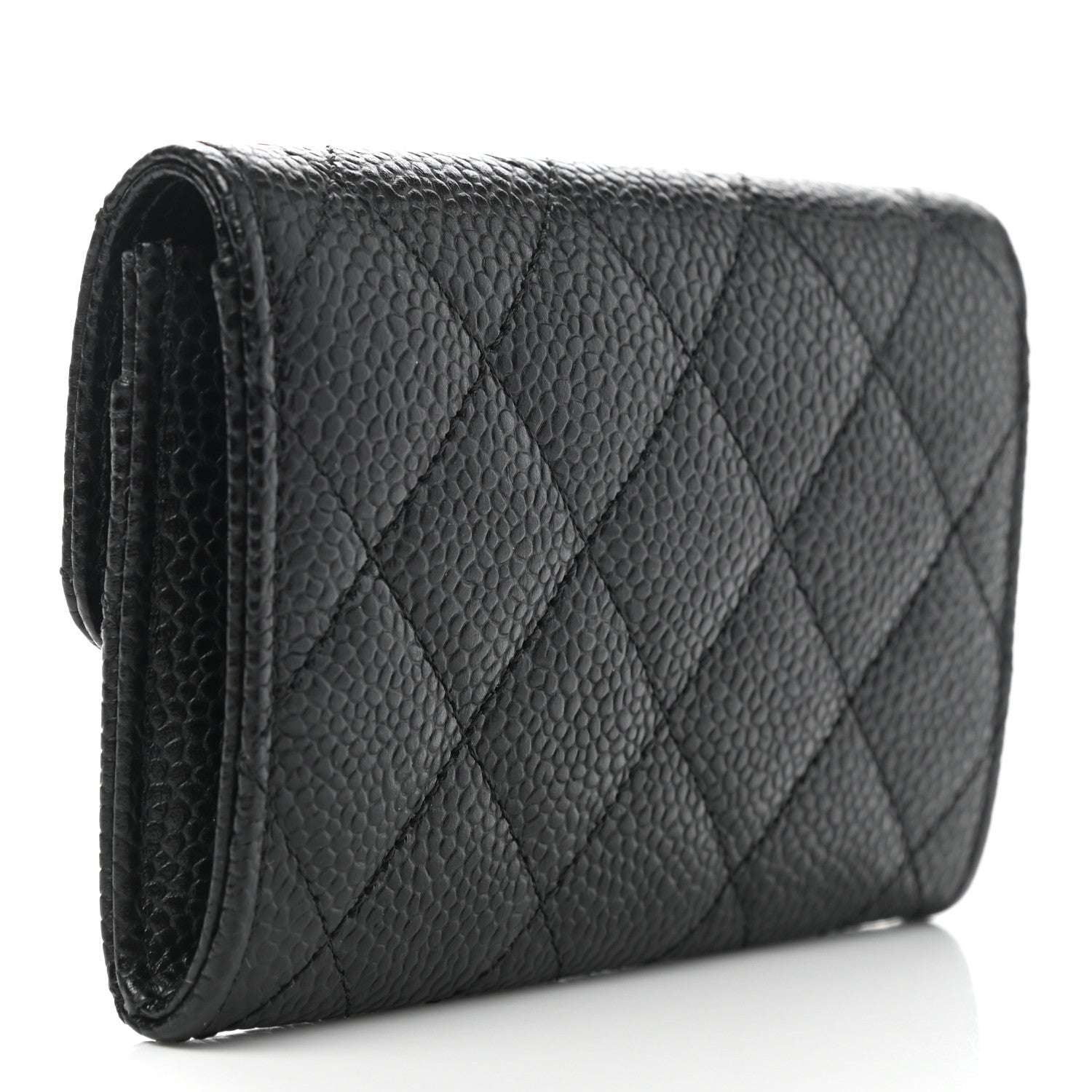 Chanel Caviar Quilted Flap Card Holder Black 3 of 8