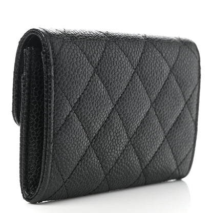 Chanel Caviar Quilted Flap Card Holder Black 3 of 8
