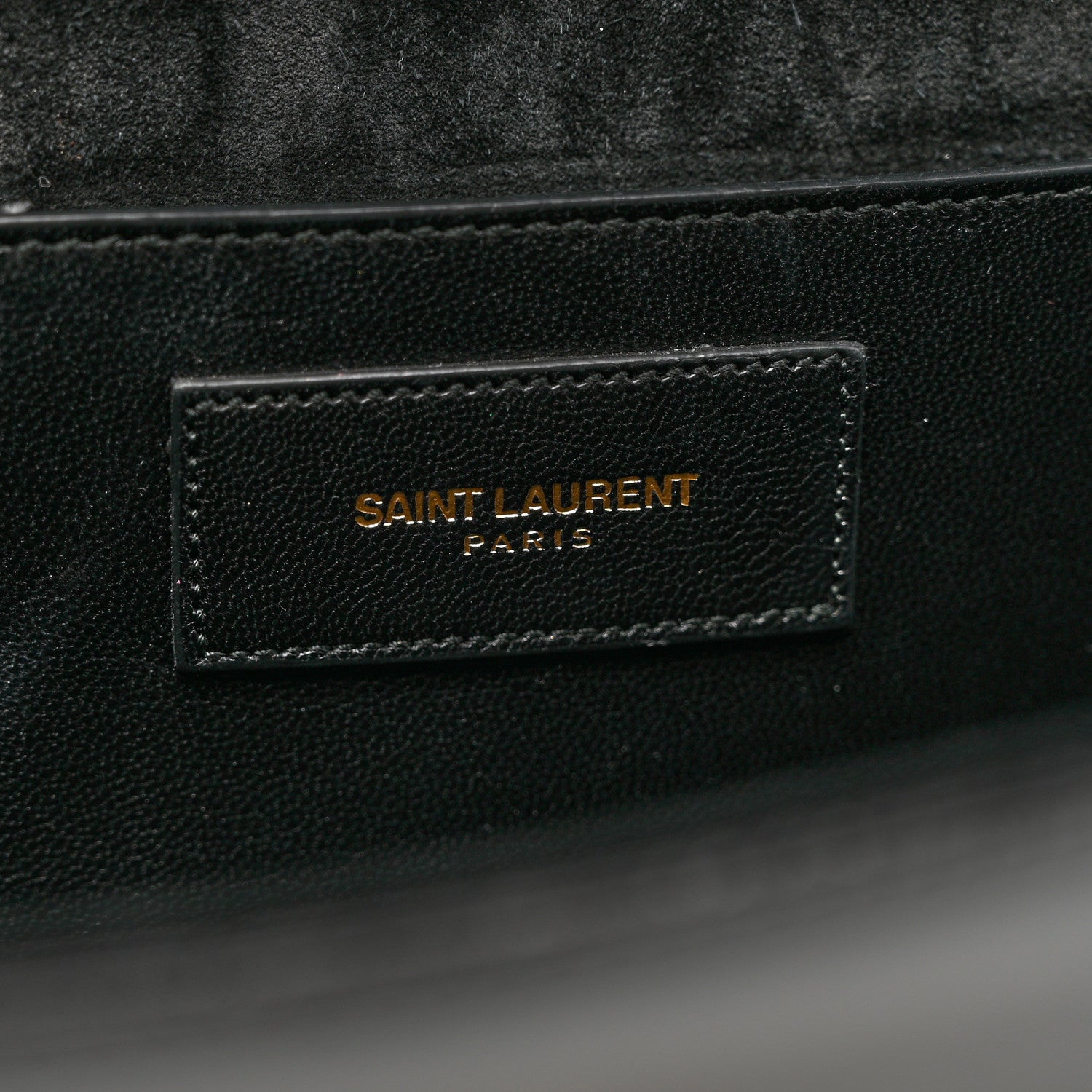 Saint Laurent Patent Classic Monogram Cassandre Clutch Black 6 of 6