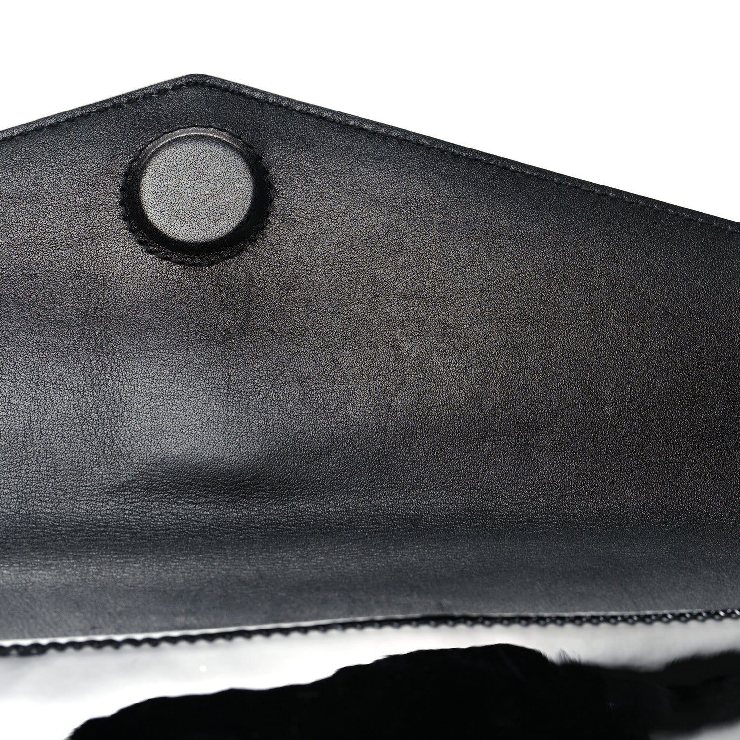 Saint Laurent Patent Calfskin Monogram Uptown Clutch Black 12 of 12