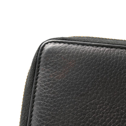 Gucci Pebbled Calfskin Medium Soho Zip Around Wallet Black 9 of 10