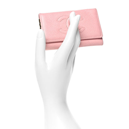 Chanel Caviar Timeless CC 6 Key Holder Case Pink 2 of 9