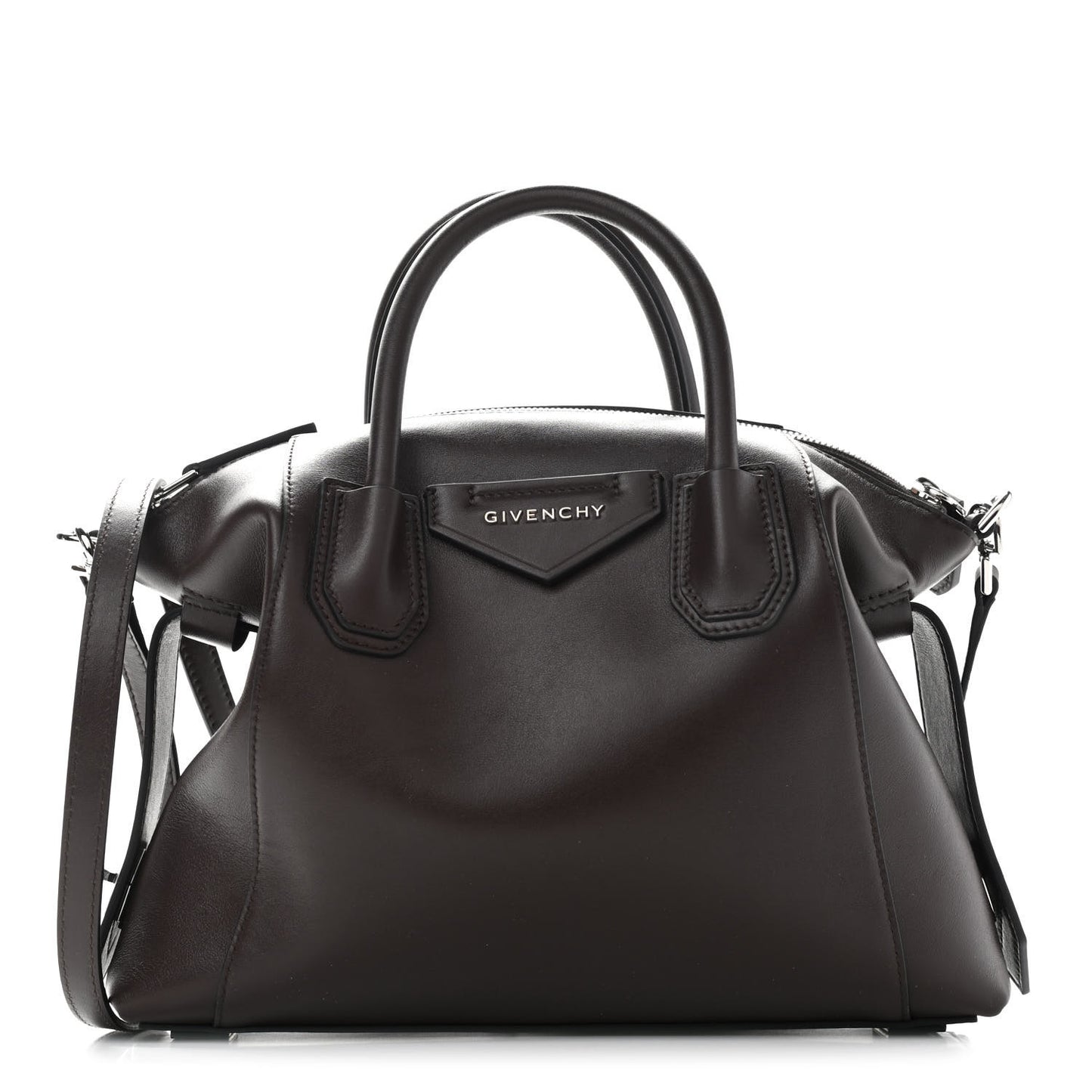 Smooth Calfskin Small Soft Antigona Brown