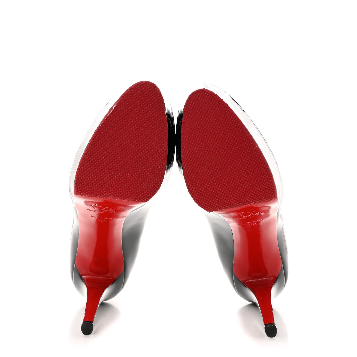 Christian Louboutin Patent Bianca 140 Pumps 39 Black 5 of 7