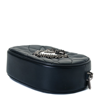 Dolce & Gabbana Smooth Calfskin Mini Devotion Camera Bag Black 6 of 9
