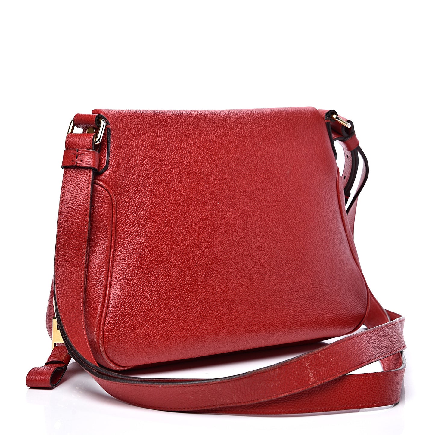Calfskin Medium Jennifer Crossbody Flame Red
