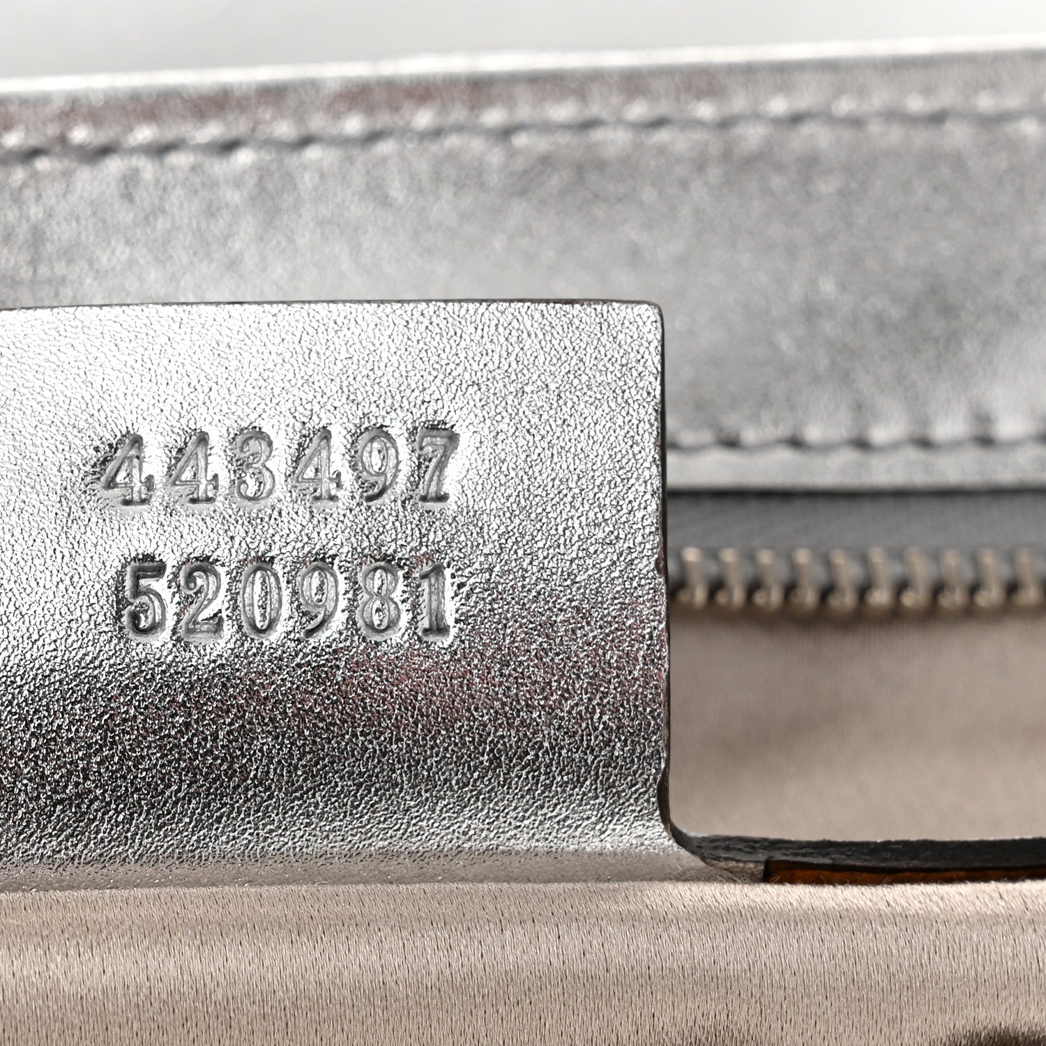 Gucci Sequin Matelasse Small GG Marmont Shoulder Bag Silver 7 of 10