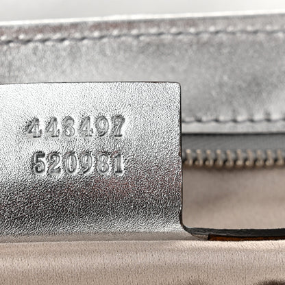 Gucci Sequin Matelasse Small GG Marmont Shoulder Bag Silver 7 of 10