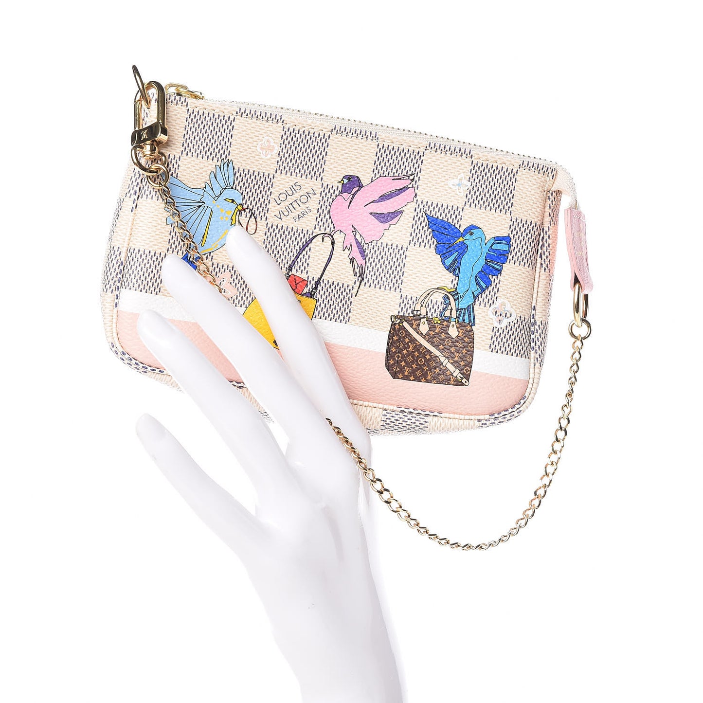 Damier Azur 2018 Christmas Animation Mini Pochette Accessories