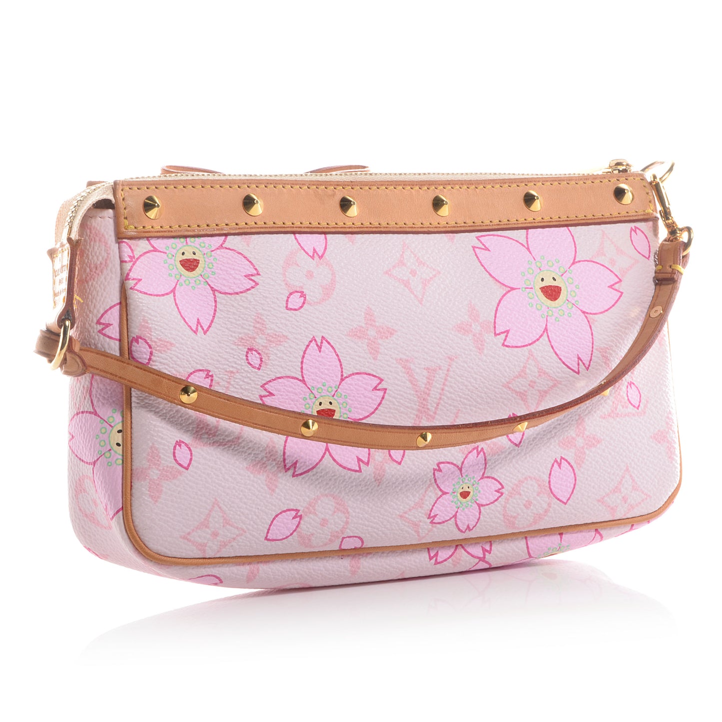 Monogram Cherry Blossom Pochette Accessories Pink
