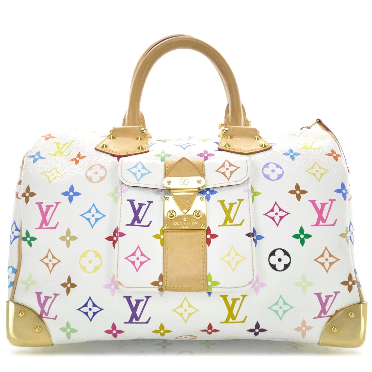 Monogram Multicolor Speedy 30 White