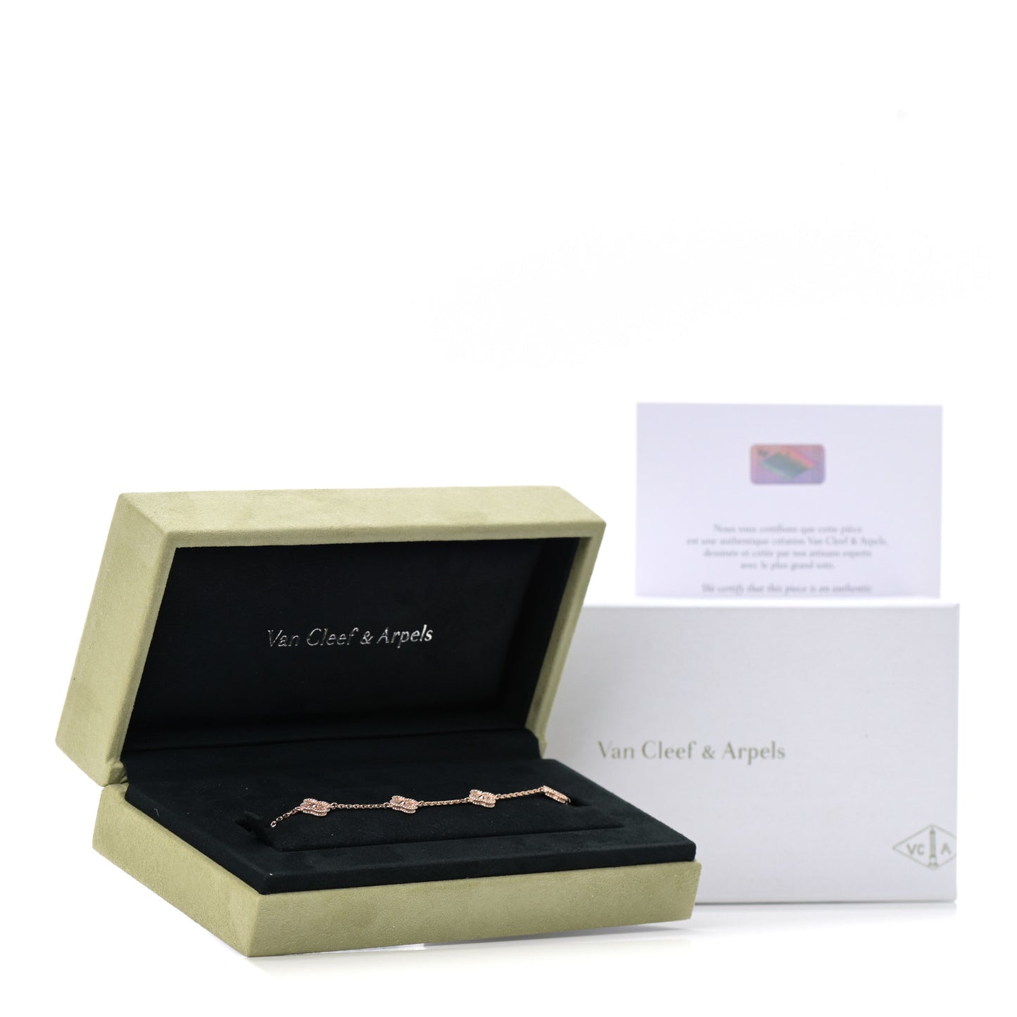 18K Rose Gold 6 Motifs Sweet Alhambra Bracelet